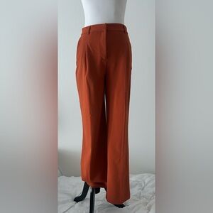 Christian Lacroix 4 Vibrant copper rust Orange Wide Leg Pants